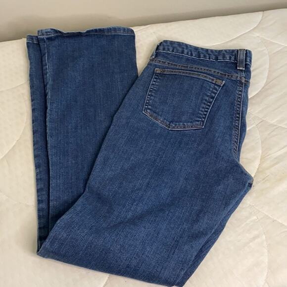 Boston Proper Dark/Medium High-Rise Slim Straight-Leg Jean Woman’s Jeans Size 8 - Picture 4 of 16